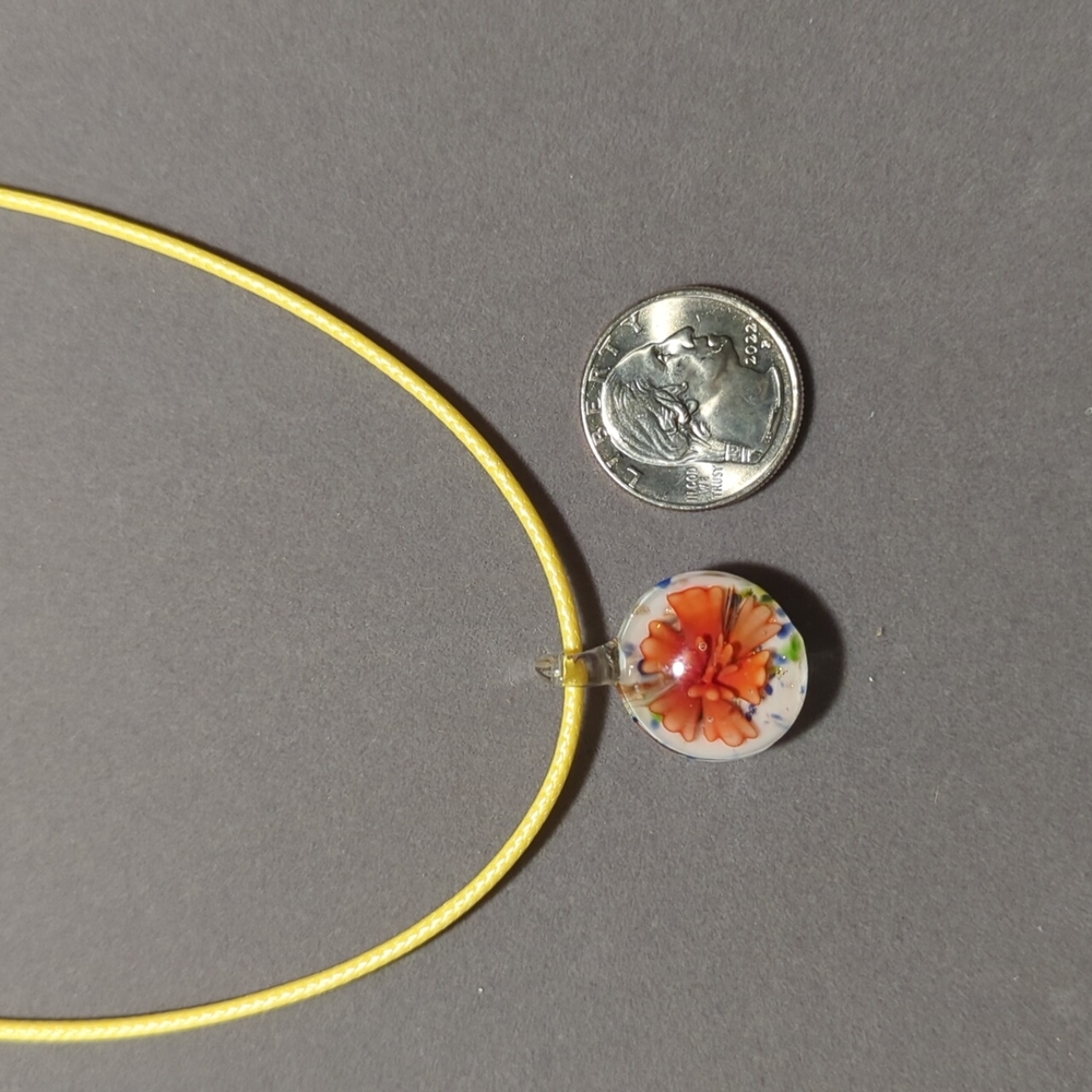Lampwork Glass Necklace - Picture 2 of 3